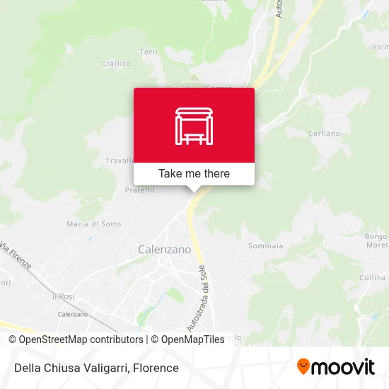 Della Chiusa Valigarri map