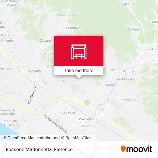 Fossone Madonnetta map