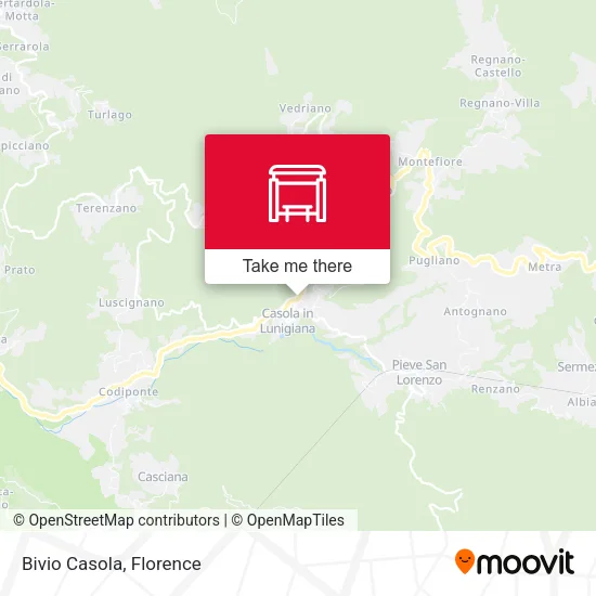 Bivio Casola map
