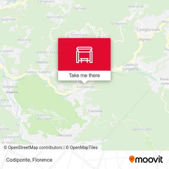 Codiponte map