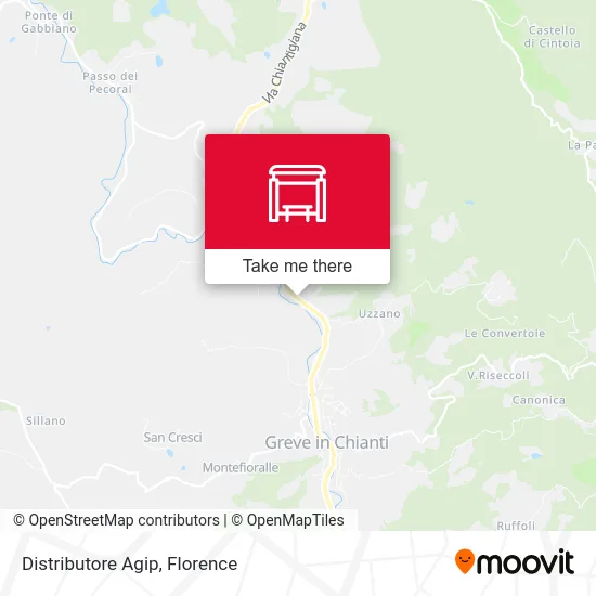 Distributore Agip map