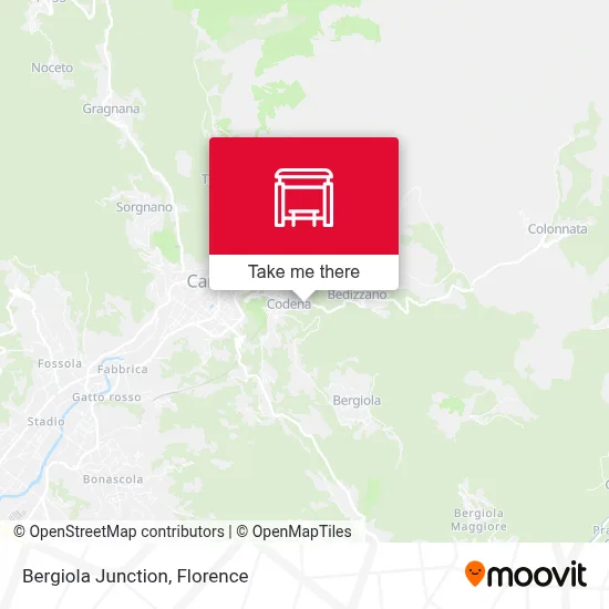 Bergiola Junction map