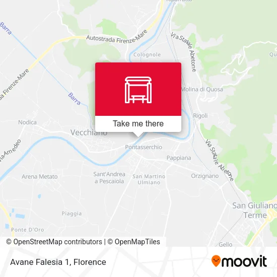 Avane Falesia 1 map