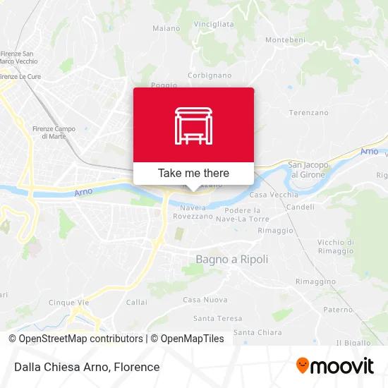 Dalla Chiesa Arno map