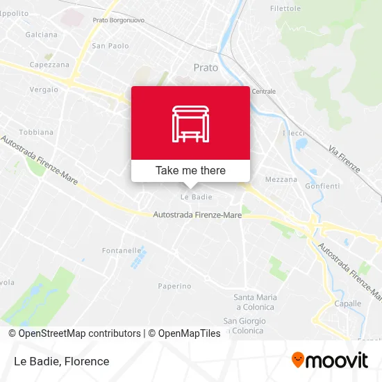 Le Badie map