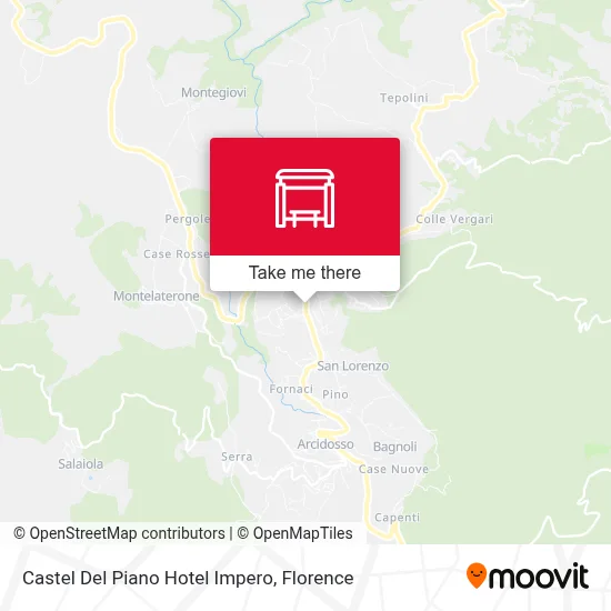 Castel Del Piano Hotel Impero map