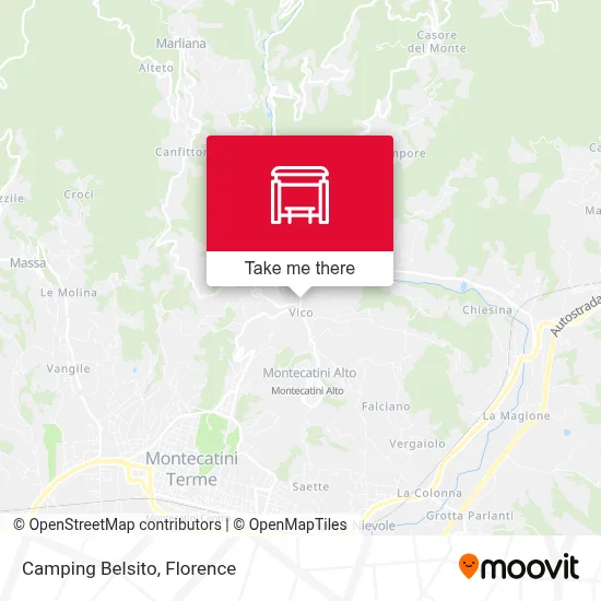 Camping Belsito map