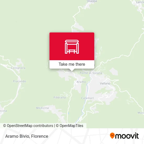 Aramo Bivio map