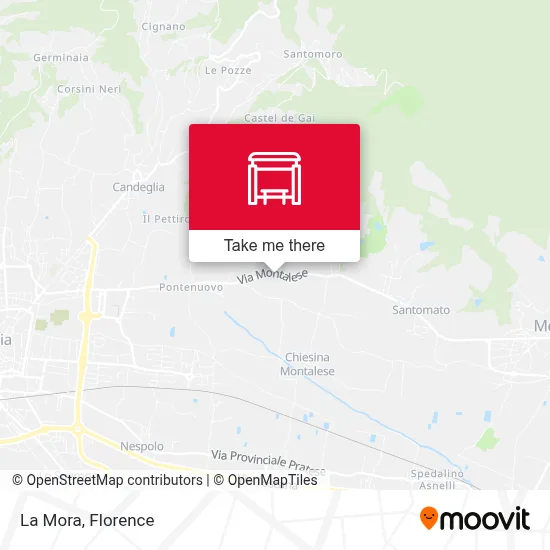 La Mora map