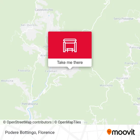 Podere Bottingo map