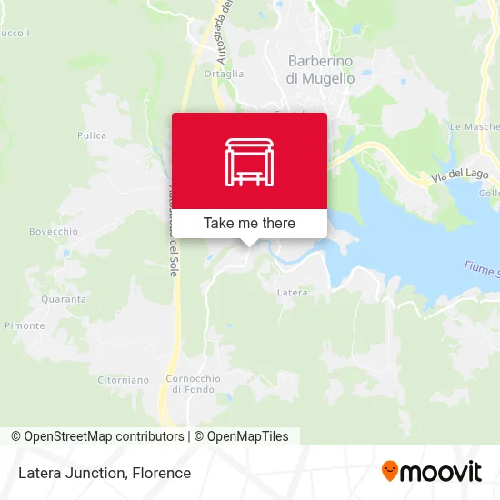 Latera Junction map
