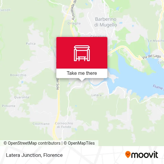 Latera Junction map