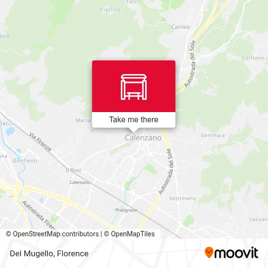 Del Mugello map