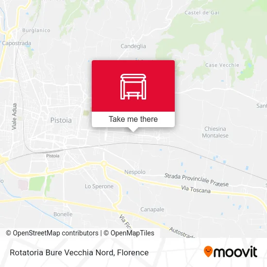 Rotatoria Bure Vecchia Nord map