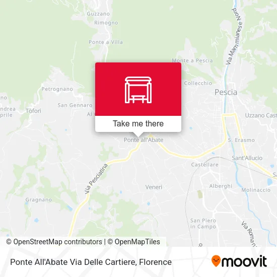 Ponte All'Abate Via Delle Cartiere map