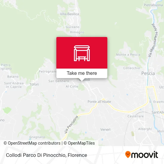Collodi Parco Di Pinocchio map