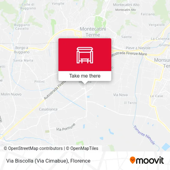 Via Biscolla (Via Cimabue) map