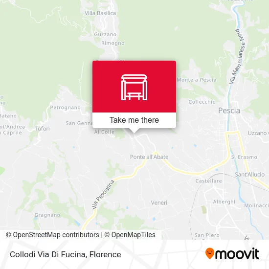 Collodi Via Di Fucina map