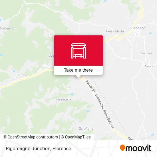 Rigomagno Junction map