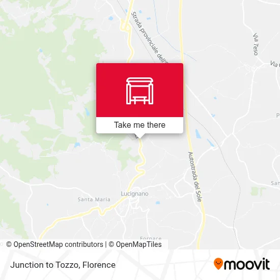 Junction to Tozzo map