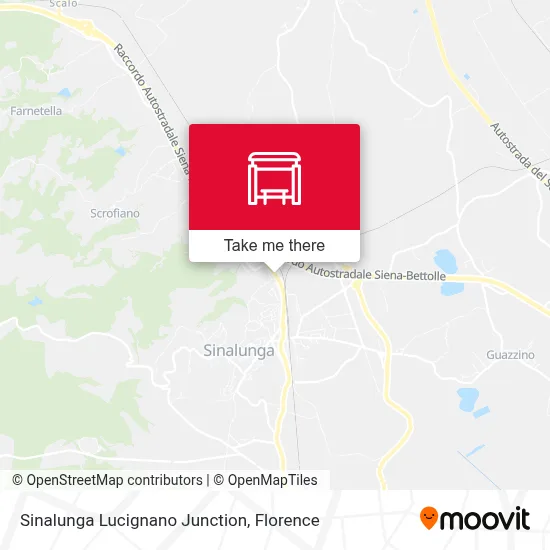 Sinalunga Lucignano Junction map