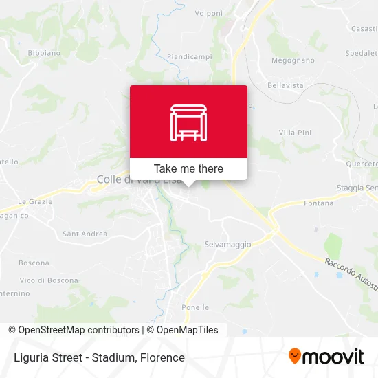 Liguria Street - Stadium map