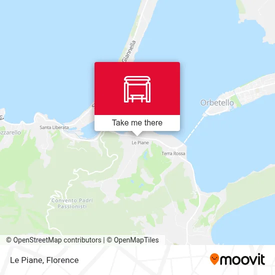 Le Piane map