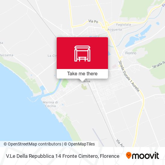 V.Le Della Repubblica 14 Fronte Cimitero map