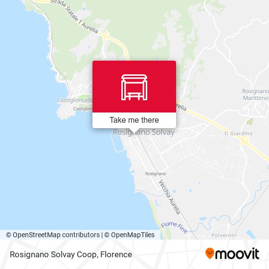 Rosignano Solvay Coop map