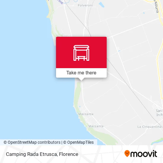 Camping Rada Etrusca map
