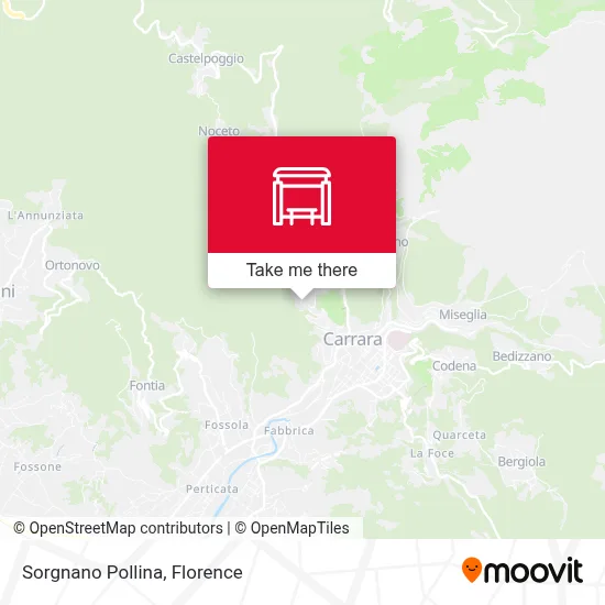 Sorgnano Pollina map