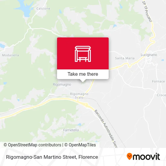 Rigomagno-San Martino Street map
