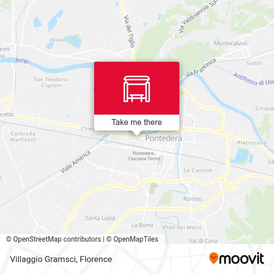 Villaggio Gramsci map