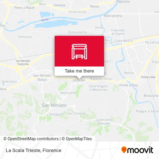 La Scala Trieste map