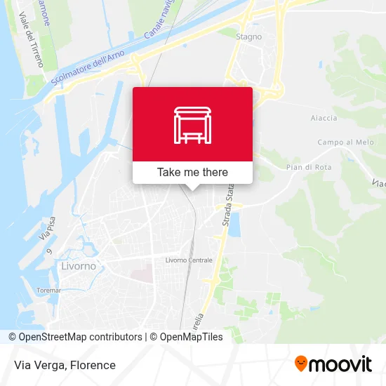 Via Verga map