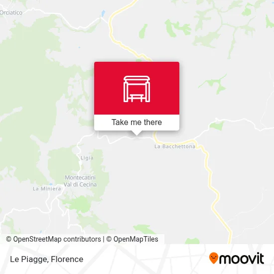 Le Piagge map