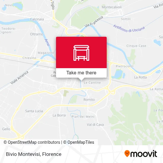 Bivio Montevisi map