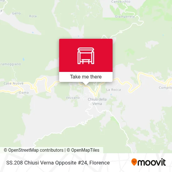 SS.208 Chiusi Verna Opposite #24 map