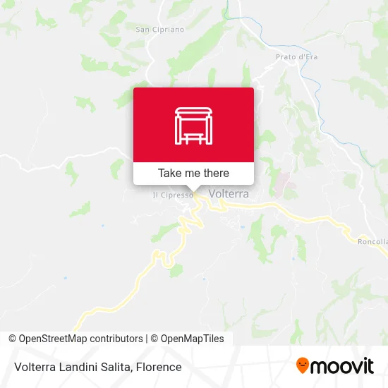 Volterra Landini Salita map