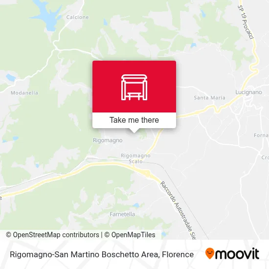 Rigomagno-San Martino Boschetto Area map