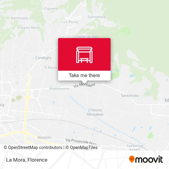La Mora map