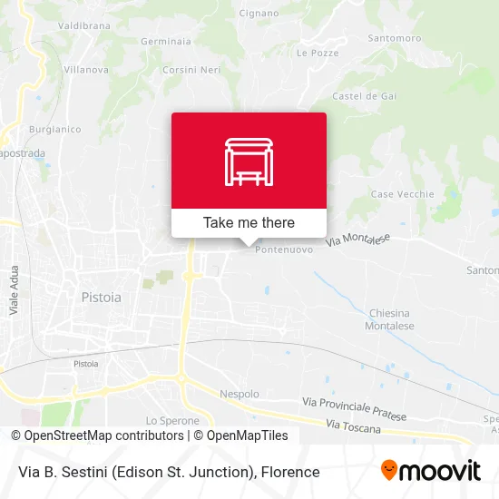 Via B. Sestini (Edison St. Junction) map