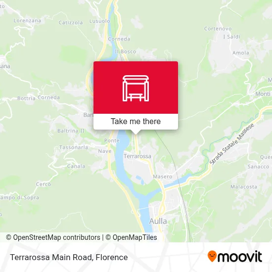 Terrarossa Main Road map