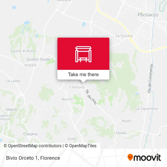 Bivio Orceto 1 map
