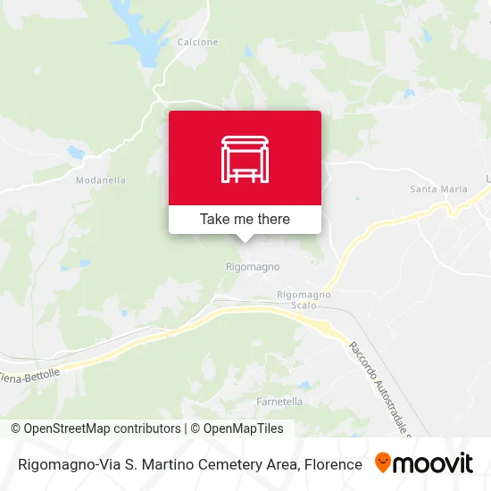 Rigomagno-Via S. Martino Cemetery Area map
