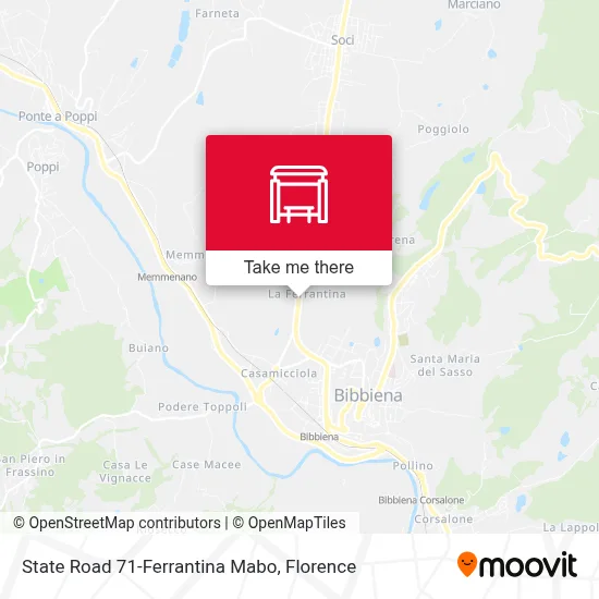 State Road 71-Ferrantina Mabo map