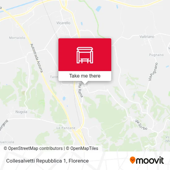 Collesalvetti Repubblica 1 map