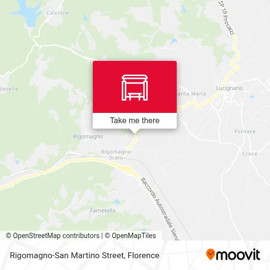 Rigomagno-San Martino Street map