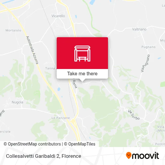 Collesalvetti Garibaldi 2 map