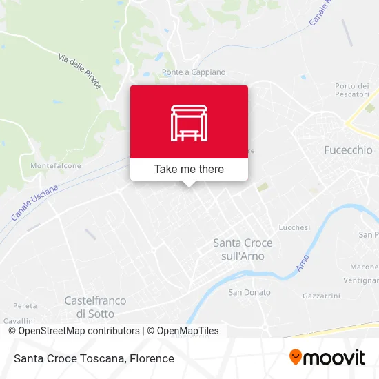 Santa Croce Toscana map